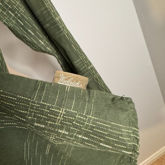 Woolrich Women's Green Button Down Top - Size XS - Picture 6 of 6